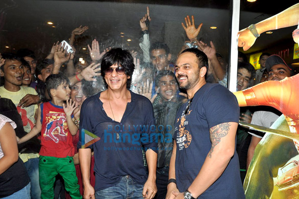 shahrukh rohit shetty promote chennai express at cinemax 3