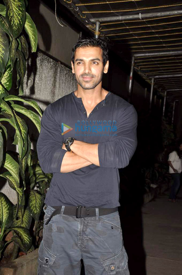 abhishek john uday nargis at the screening of madras cafe 6