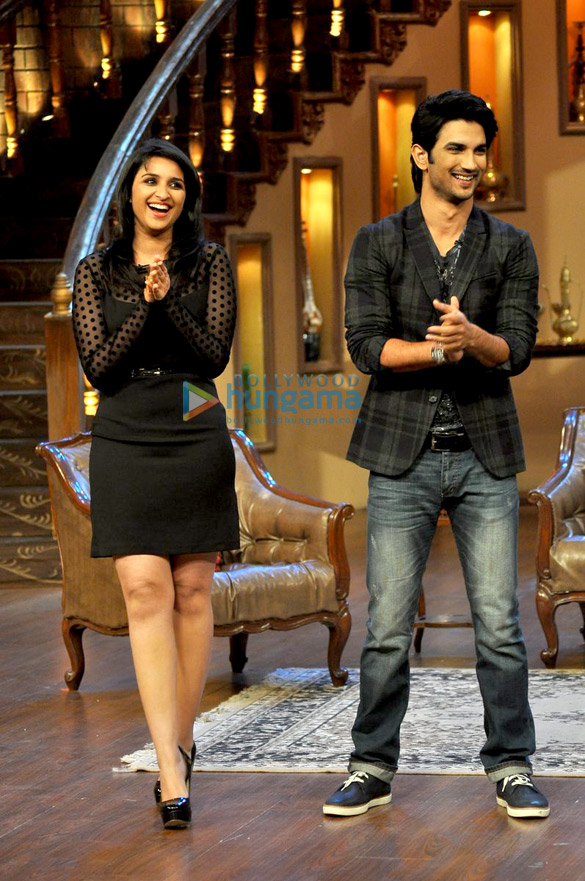 promotion of shuddh desi romance on the sets of comedy with kapil 5