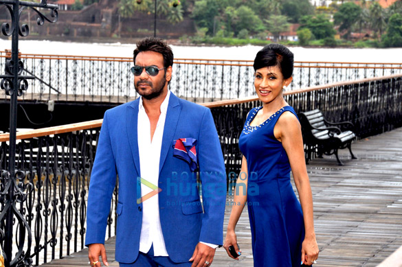 chandi perera shoots an ad with ajay devgn 2