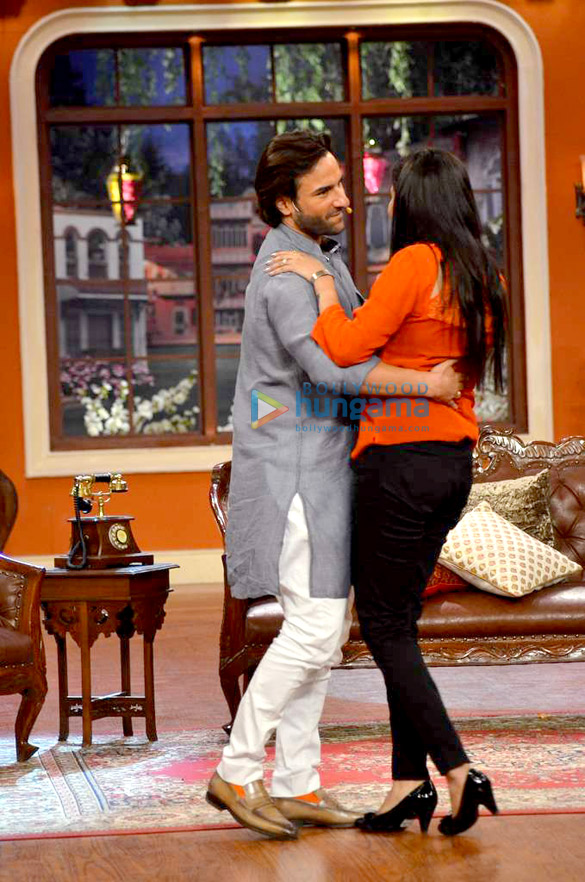 saif promotes bullett raja on comedy nights with kapil 9