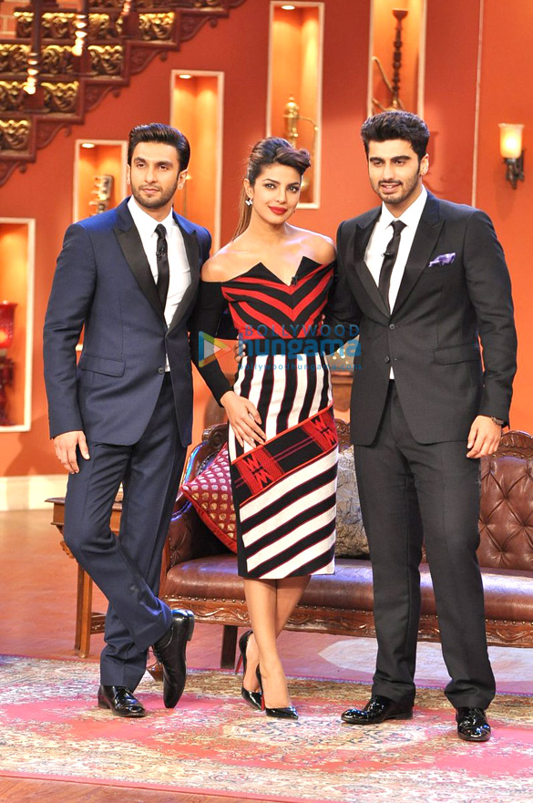 promotion of gunday on comedy nights with kapil 2