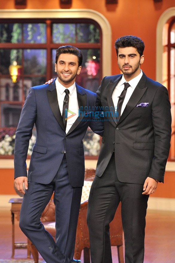 promotion of gunday on comedy nights with kapil 3
