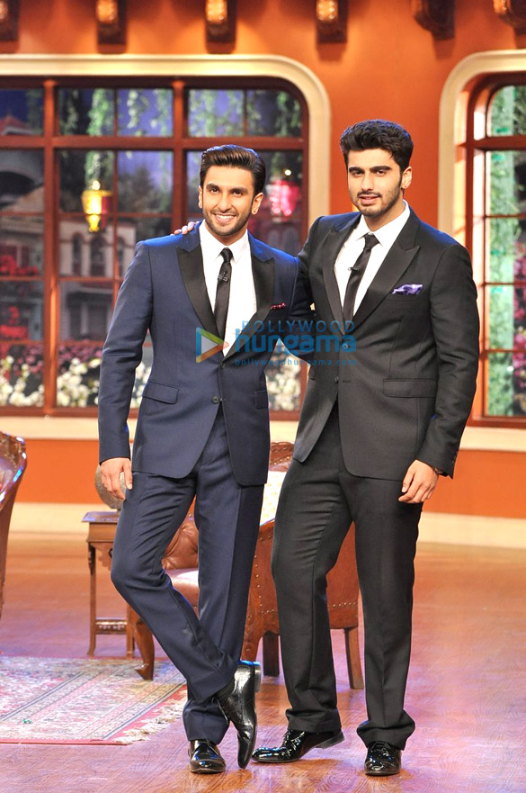 promotion of gunday on comedy nights with kapil 16