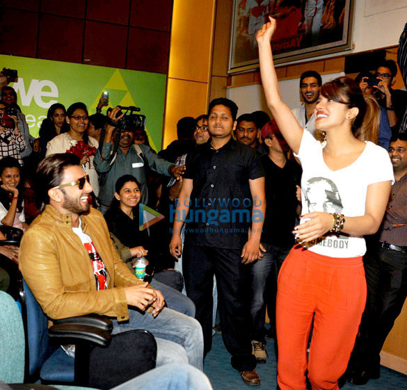 cast of gunday promote their film at welingkars institute and vidyalankar institute 4