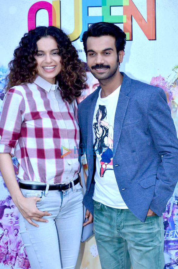 kangna rajkummar rao promote their upcoming film queen 3