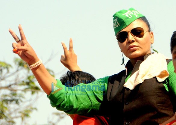 rakhi sawants rashtriya aam party rally 3