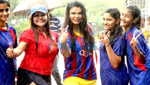 Rakhi Sawant At Charity Football Match For Underprivileged Kids