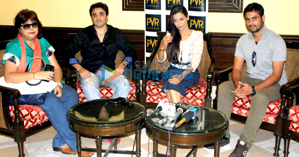 cast of the film identity card snapped promoting the film in new delhi 3