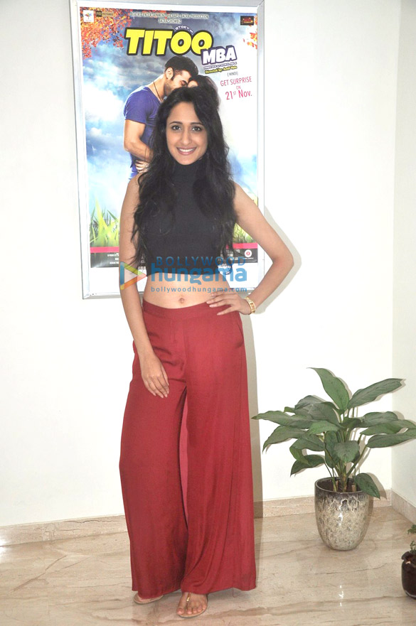 nishant dahiya pragya jaiswal snapped at the screening of titoo mba 2