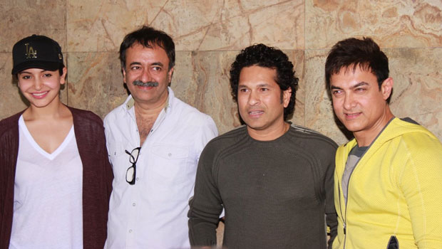 Sachin Tendulkar – Aamir Khan – Anushka Sharma At The Special Screening Of ‘PK’