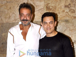 Sanjay Dutt Watches ‘PK’ With Aamir Khan, Rajkumar Hirani