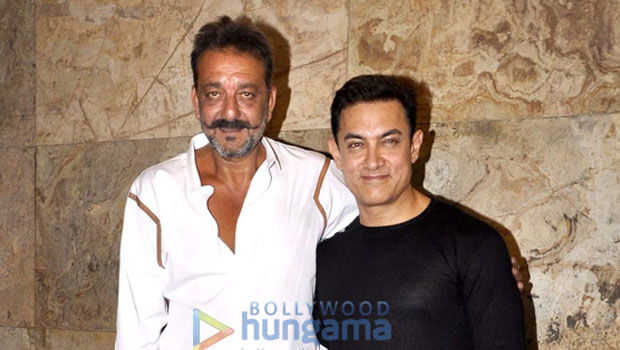 Sanjay Dutt Watches ‘PK’ With Aamir Khan, Rajkumar Hirani