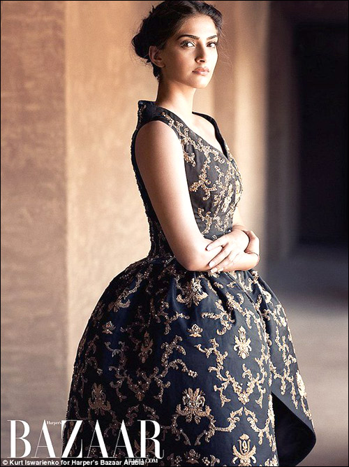 check out sonam kapoor on the cover of harpers bazaar arabia 4