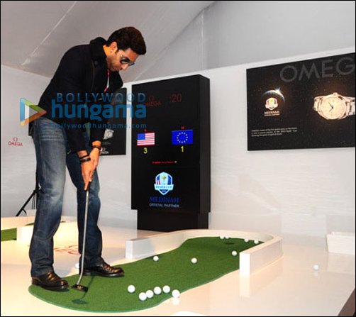 abhishek bachchan attends the ryder cup 2