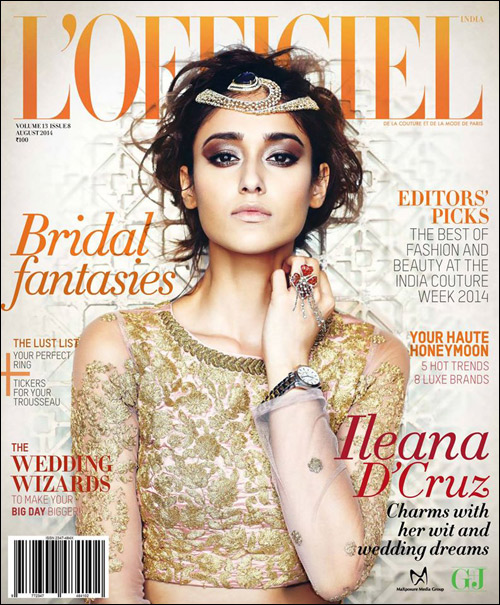 check out ileana dcruzs contemporary bride photoshoot for lofficiel 2