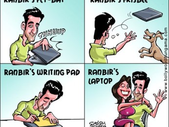 Bollywood Toons: What’s on Ranbir laptop?