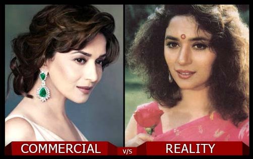 celebrity hair in commercials vs in reality 6