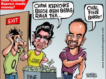 Bollywood Toons: Chennai Express Fine