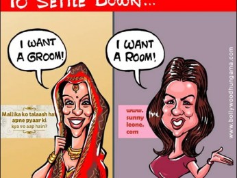 Bollywood Toons: Mallika v/s Sunny Leone