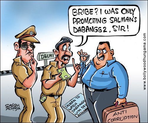 Bollywood Toons: Bribe for Dabangg 2 promotion?