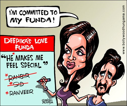 Bollywood Toons: Deepika’s love funda