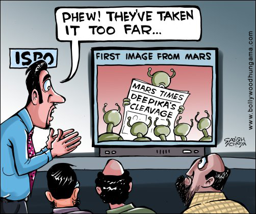 Bollywood Toons: Deepika’s cleavage