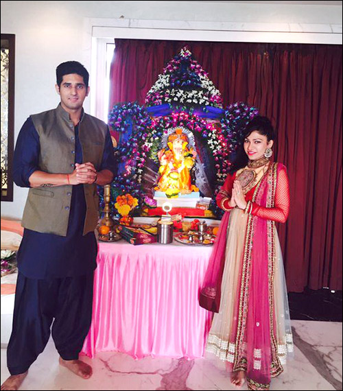 check out bollywood celebrities share pictures of ganpati celebrations 11
