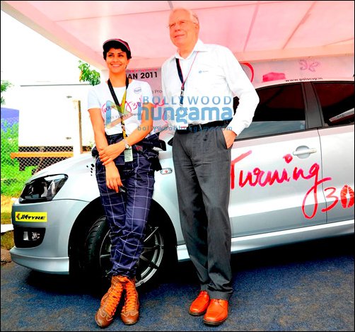 gul panag attends volkswagen polo cup 5