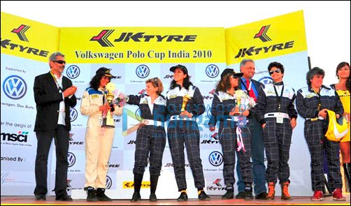 gul panag attends volkswagen polo cup 2