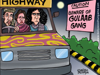 Bollywood Toons: Gulaab Gang on Highway