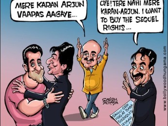 Bollywood Toons: Mere Karan-Arjun