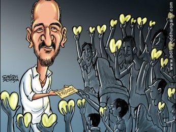 Bollywood Toons: Nana Patekar donates Rs 16 lakhs to farmers Bollywood Toons: Nana Patekar donates Rs 16 lakhs to farmers