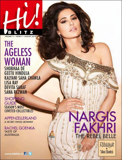 check out nargis fakhri on the cover of hi blitz 2