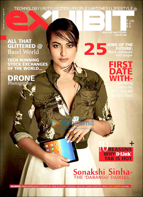 check out sonakshi sinha on the cover of exhibit magazine 2