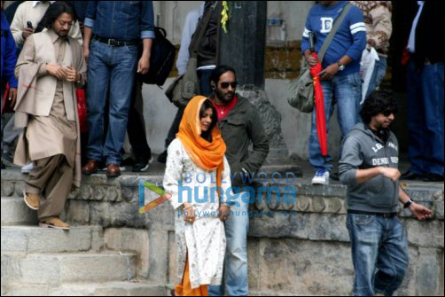 priyanka chopra on the sets of saat khoon maaf 4