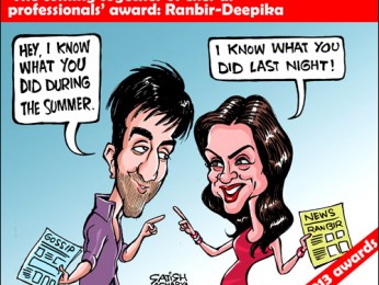 Bollywood Toons: The ‘Ranbir-Deepika’ award