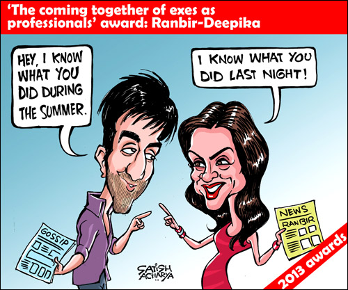 Bollywood Toons: The ‘Ranbir-Deepika’ award