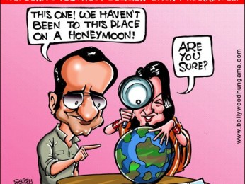 Bollywood Toons: Saif-Bebo’s exotic honeymoon