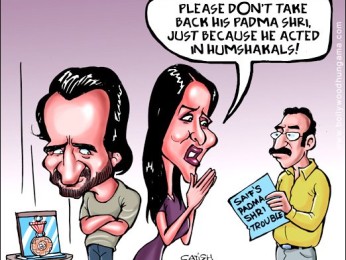 Bollywood Toons: Humshakals endangers Saif’s Padma Shri Bollywood Toons: Humshakals endangers Saif’s Padma Shri