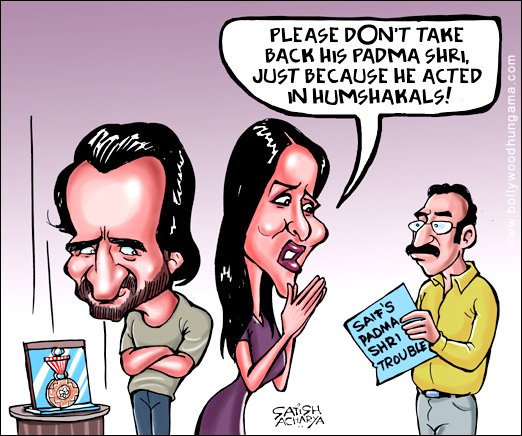 Bollywood Toons: Humshakals endangers Saif’s Padma Shri