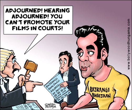 Bollywood Toons: Salman’s case hearing adjourned