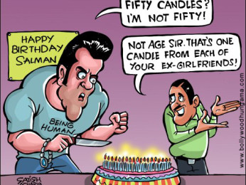 Bollywood Toons: Salman’s 50 candles