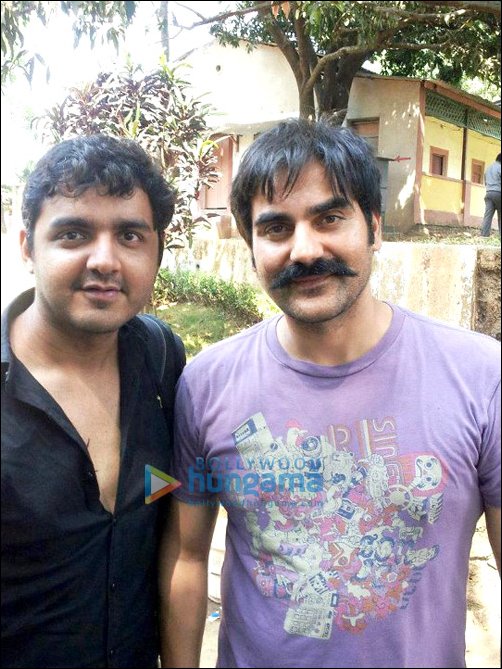 salman and arbaaz on sets of dabangg 2 2