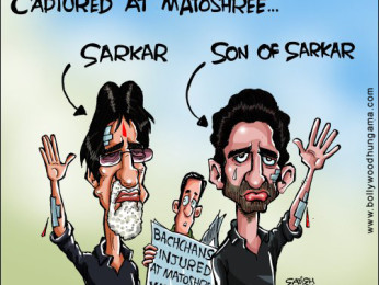 Bollywood Toons: Sarkar at Matoshree