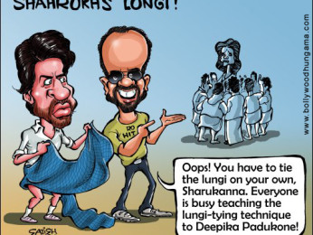 Bollywood Toons: Shah Rukh’s lungi Bollywood Toons: Shah Rukh’s lungi