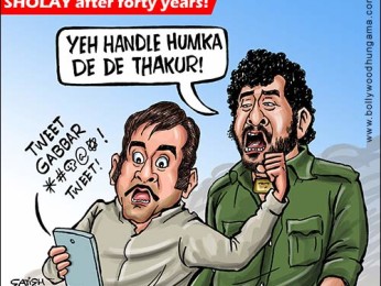 Bollywood Toons: Sholay after 40 years Bollywood Toons: Sholay after 40 years