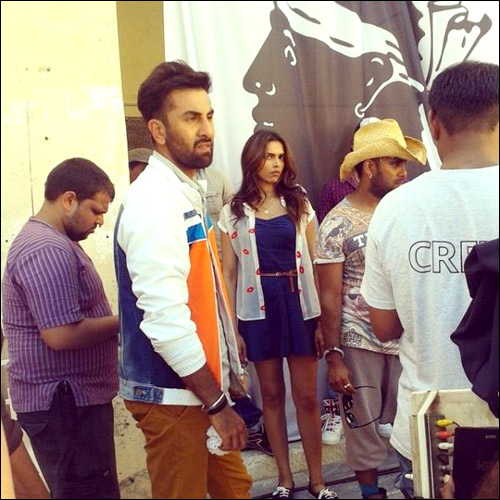 check out ranbir kapoor and deepika padukones antics in tamasha 2