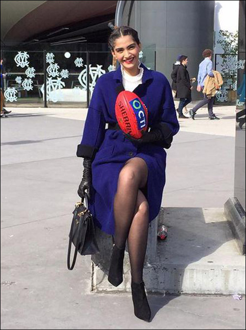 check out sonam kapoor at the melbourne cricket ground 5