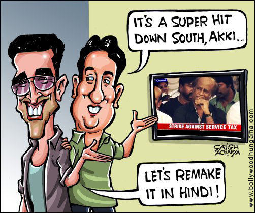 Bollywood Toons: South film strike Remake